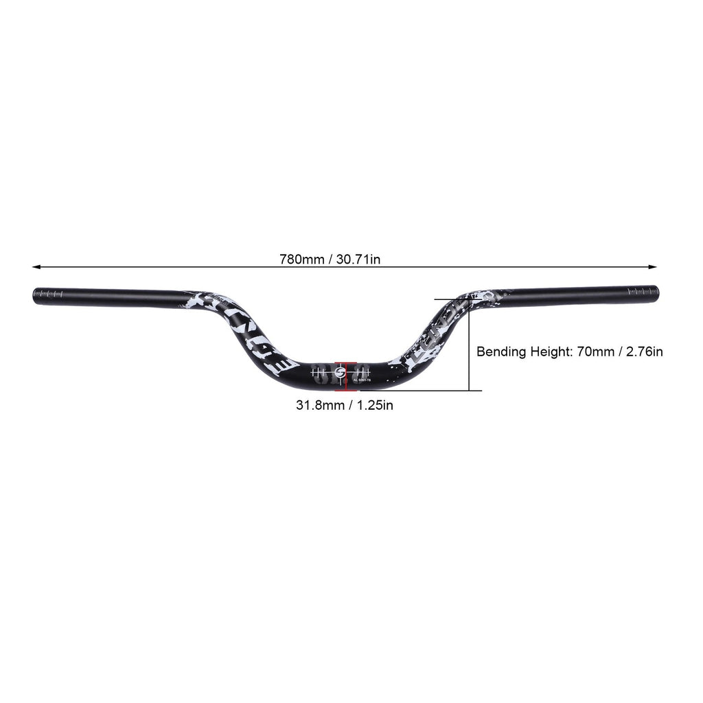 Riser Handlebars 31.8mm diameter