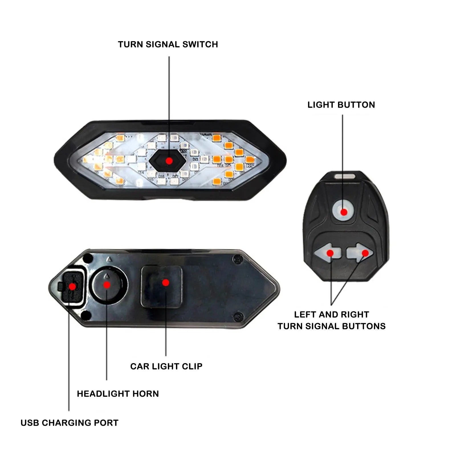 USB-Charged Taillight For MTB